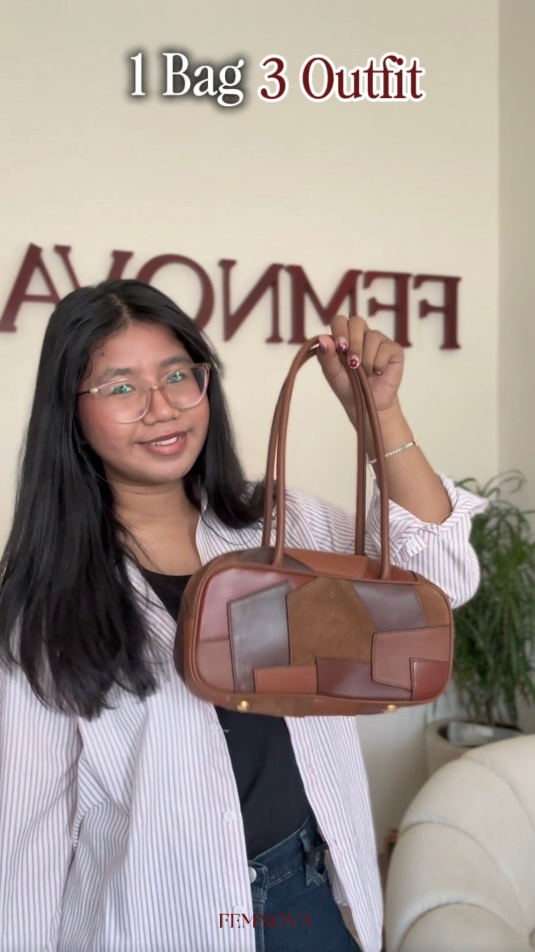 Femnova Fashion: 1 Bag, 3 Outfit dengan East West Shoulder Bag
