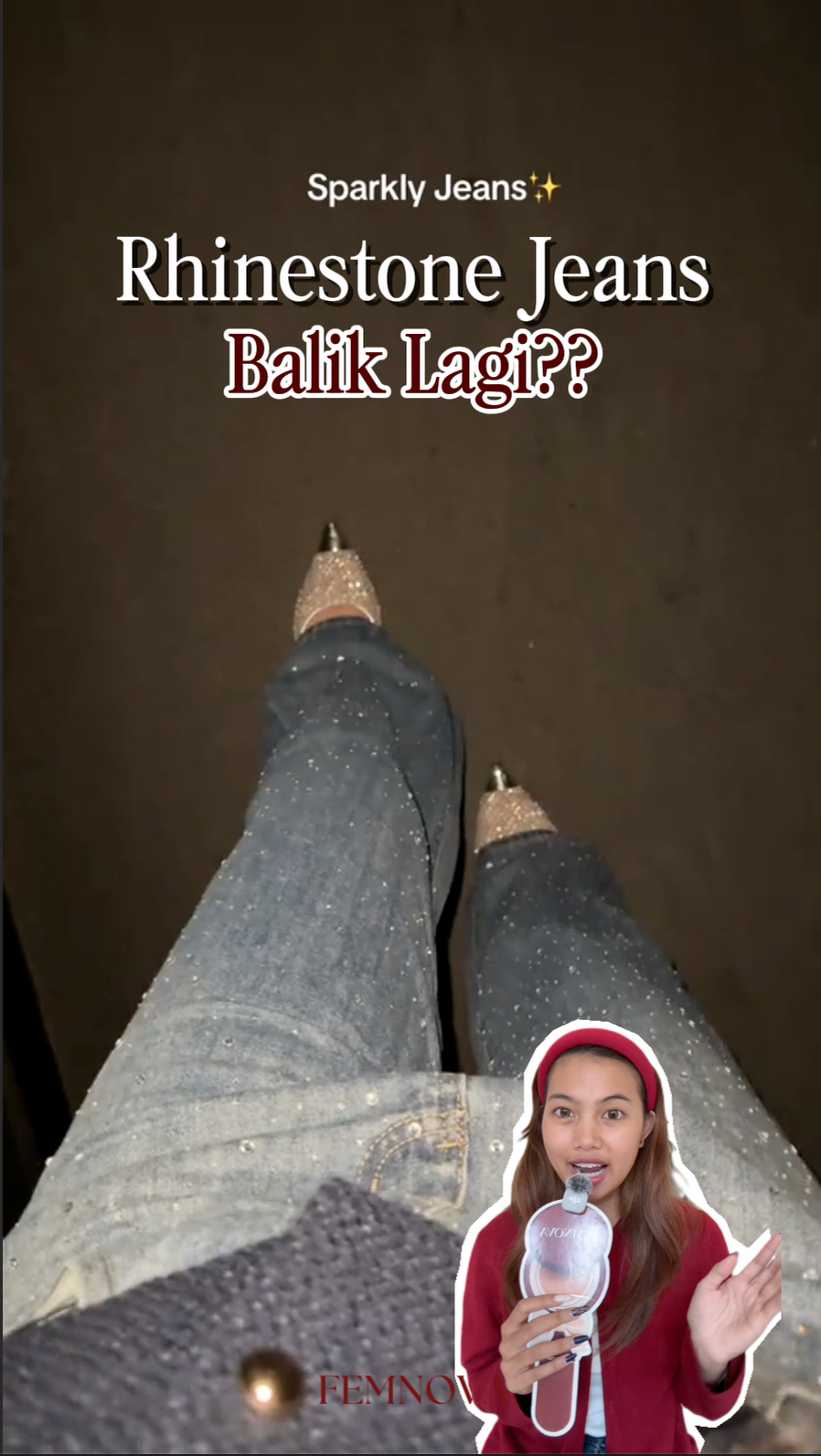 Femnova Fashion: Rhinestone Jeans Kembali Jadi Tren, Cute atau Too Much?