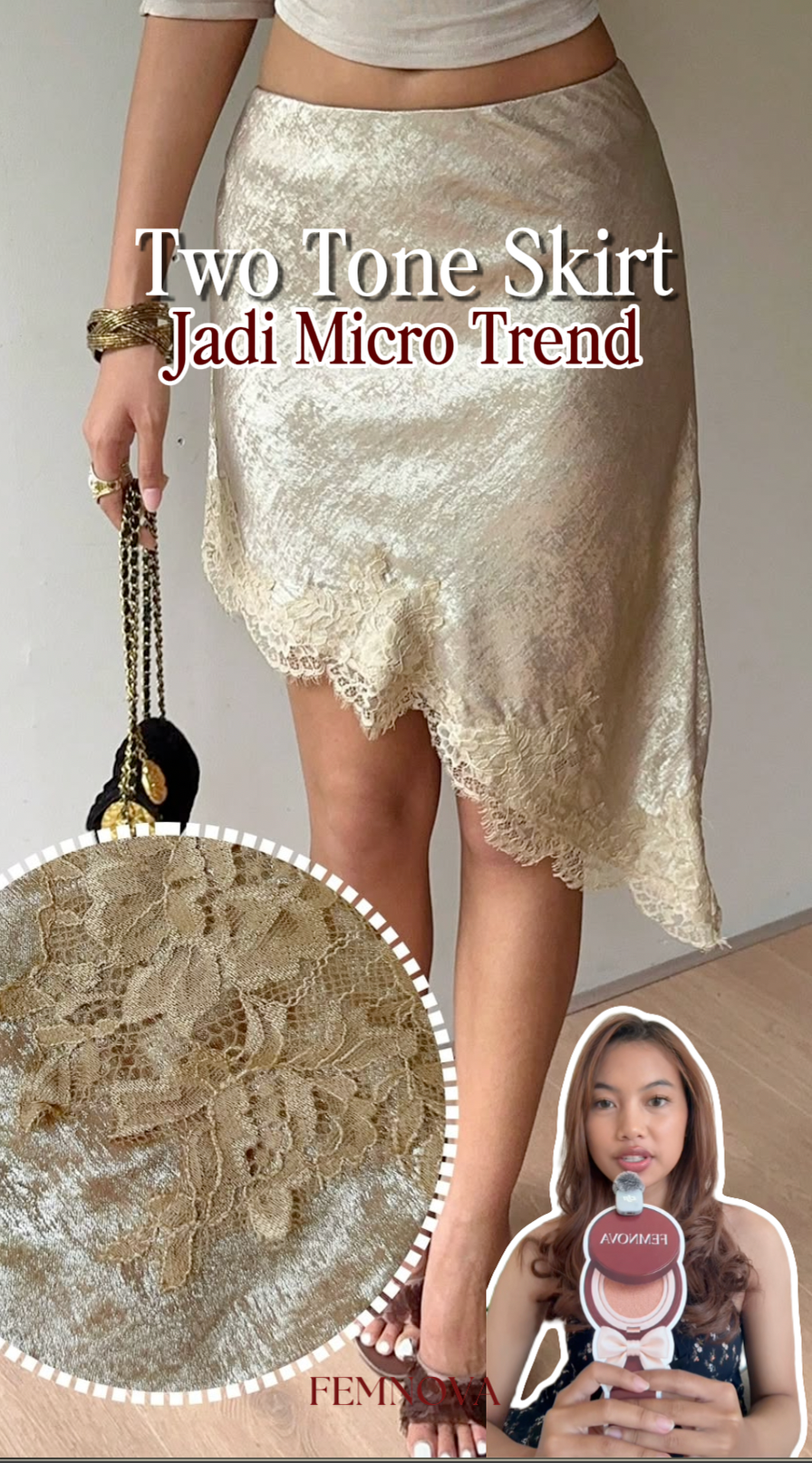 Femnova Fashion: Two-Tone Skirt, Tren Rok yang Mulai Naik