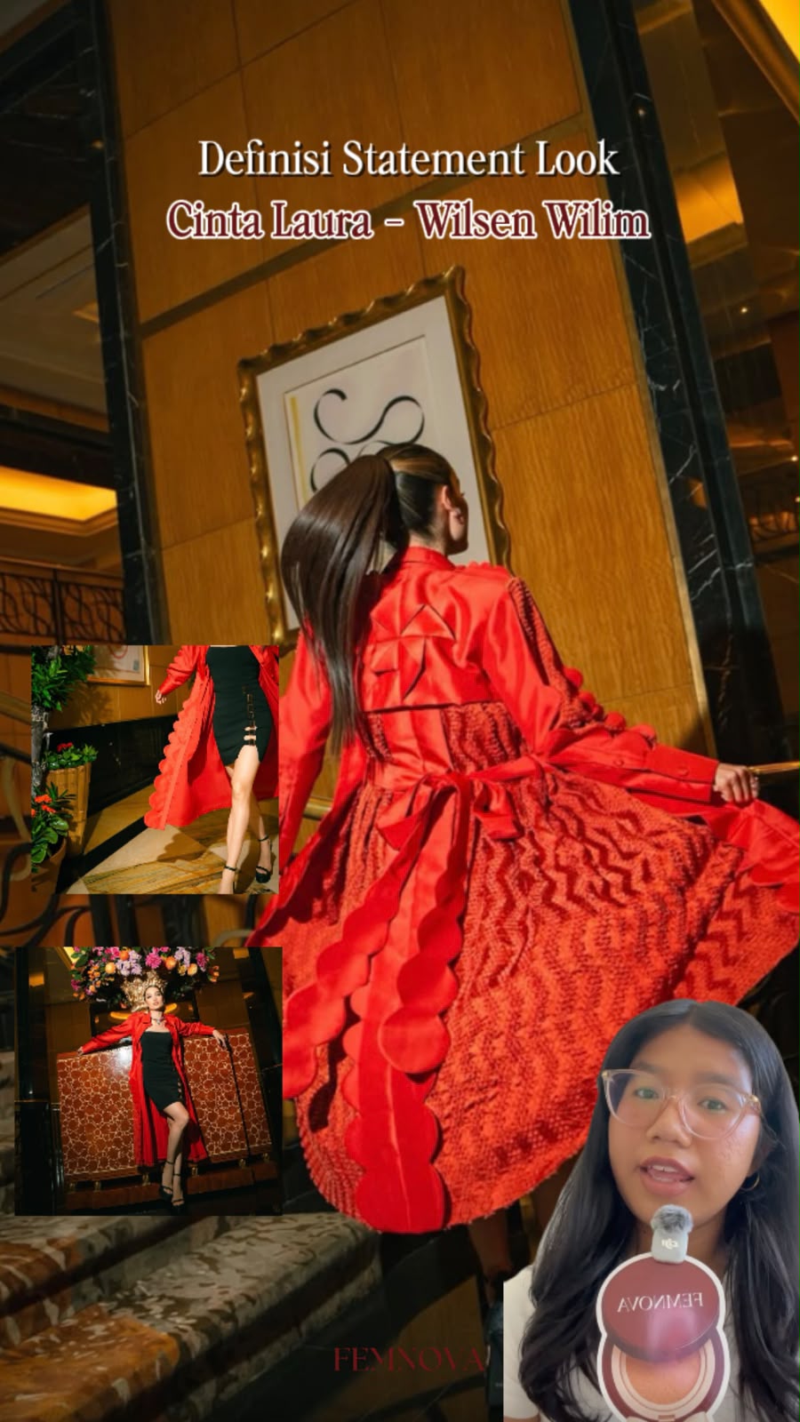 Femnova Fashion: Cinta Laura Tampil Memukau dengan Statement Look Karya Wilsen Willim