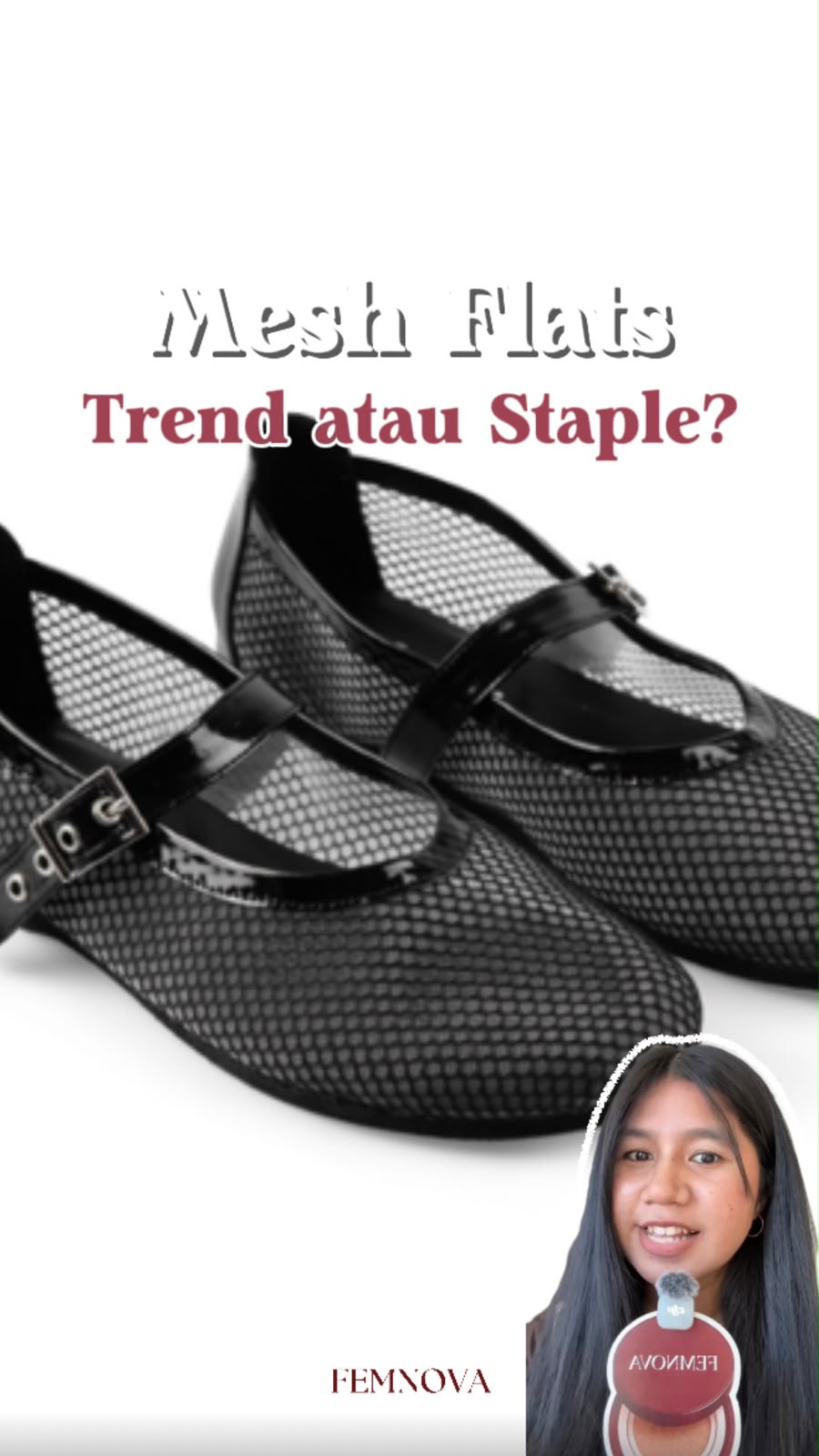 Femnova Fashion: Mesh Flats, Flatshoes Jaring yang Lagi Viral